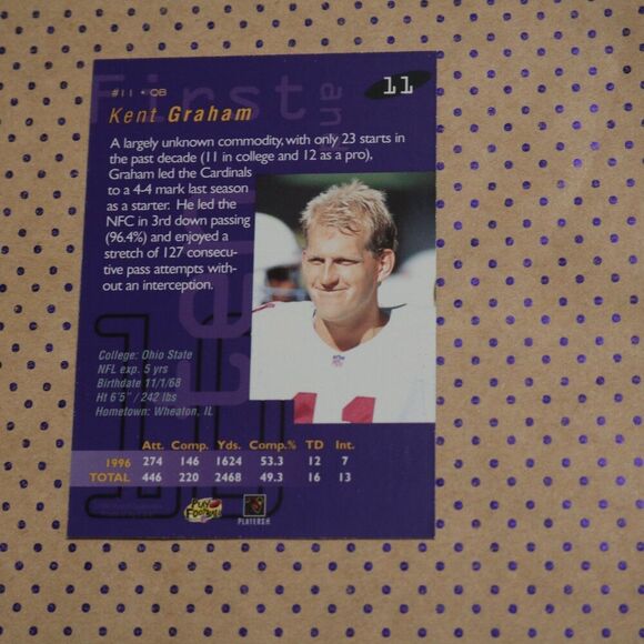 Kent Graham #11 Football Card - Picture 2 of 2